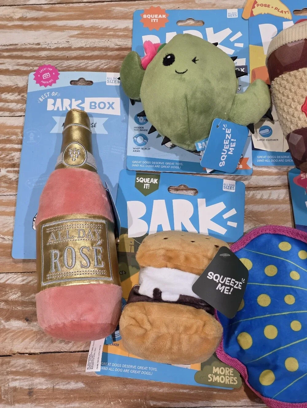 5 New BarkBox All Dog Sizes Toys Bark Box